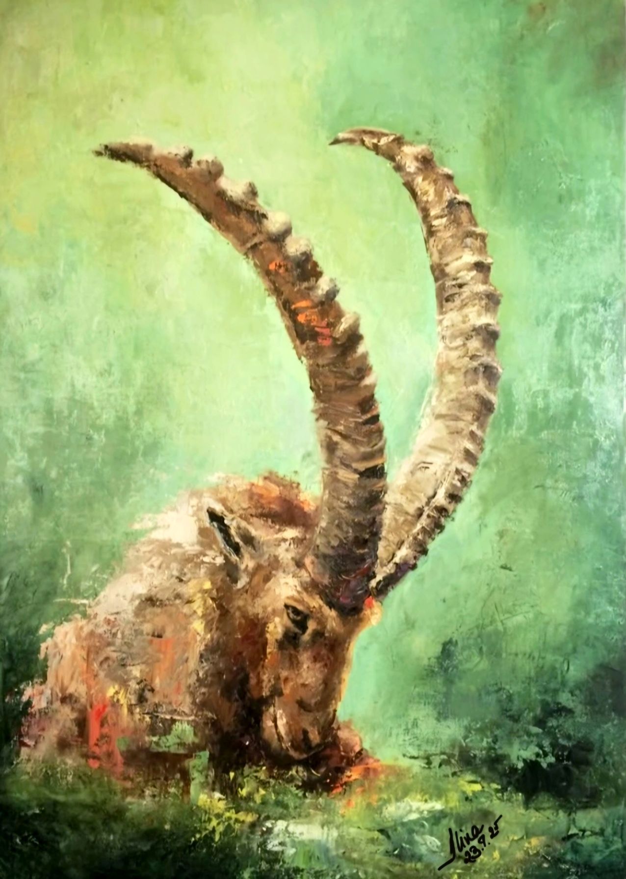 ArteDiAlina.com painting: Born Capricorn ..